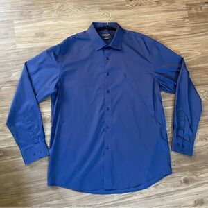 3/$25 U.S. Polo Assn. Slim Fit Stretch Classic Navy Dress Shirt 17/17.5 34/35